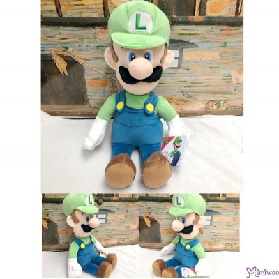 530189  Super Mario M Size Plush - 37cm Luigi   